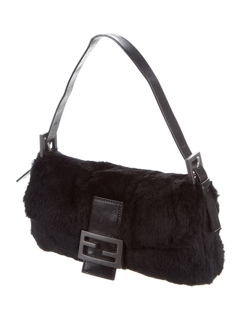 flap bag fendi|fendi baguette fur bag.